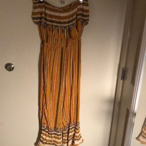 FREE PEOPLE YELLOW JUMPSUIT